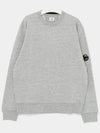 Diagonal Raised Fleece Lens Sweatshirt Grey - CP COMPANY - BALAAN 4