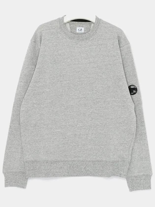 Diagonal Raised Fleece Lens Sweatshirt Grey - CP COMPANY - BALAAN 4