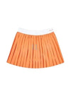 New Serif Pleated Skirt Orange - SPORTY & RICH - BALAAN 2