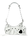 Le Cagole XS Lambskin Shoulder Bag White - BALENCIAGA - BALAAN 2