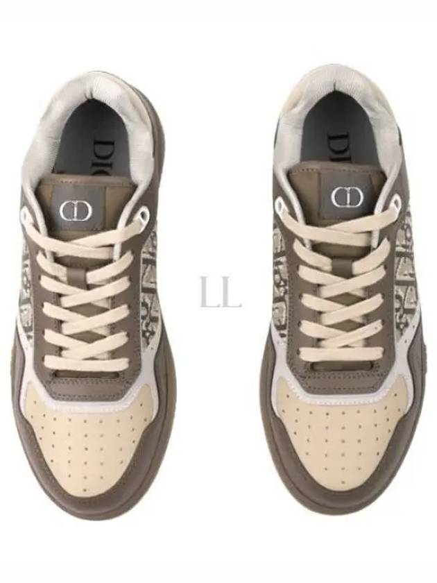 B27 Smooth Calfskin Low Top Sneakers Khaki Beige - DIOR - BALAAN 2