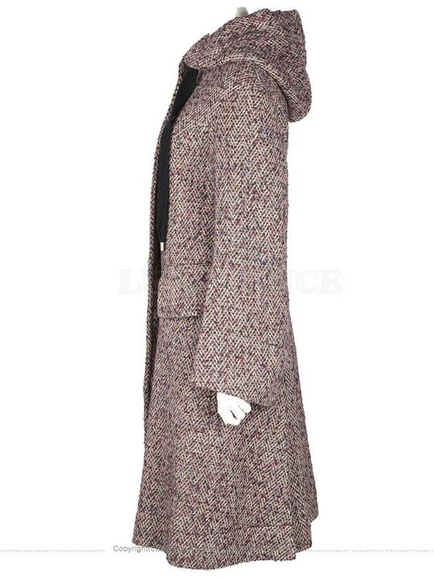 Wool Alpaca Hood Coat Purple 11105hva - VIVIENNE WESTWOOD - BALAAN 3