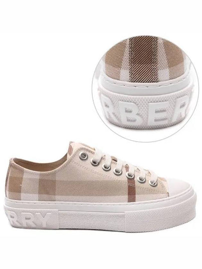 Jack Logo Check Low Top Sneakers Beige - BURBERRY - BALAAN 2