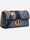 30 Montaine East West Chain Denim Cross Bag Blue - DIOR - BALAAN 5