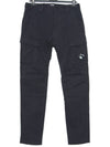 Men's Garment Dyed Skinny Pants Navy - CP COMPANY - BALAAN.