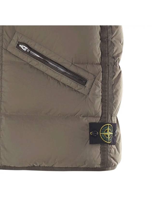 Seamless Tunnel Nylon Down Vest Green - STONE ISLAND - BALAAN 4