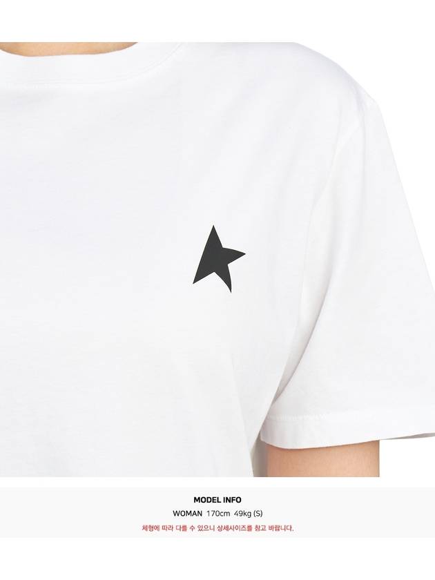 Black Star Collection Short Sleeve T-Shirt White - GOLDEN GOOSE - BALAAN 9