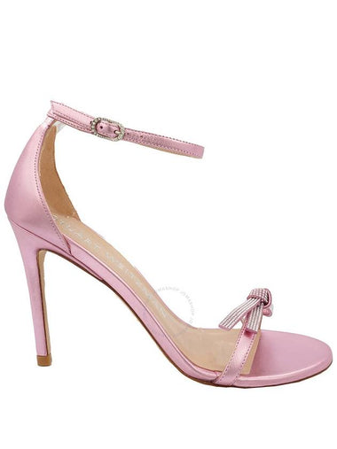 Stuart Weitzman Ladies Cotton Candy Nudist SW Bow 100 Sandals, Brand Size 35 ( US Size 4.5 ) - STUART WEITZMAN - BALAAN 1