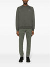 Compass Patch Cotton Jersey Track Pants Dark Green - STONE ISLAND - BALAAN 8