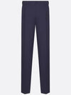 Cotton Silk Slacks Navy - DIOR - BALAAN 2