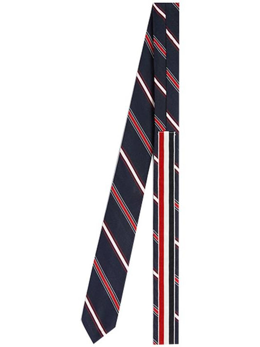 Men's Diagonal Stripe Classic Tie Blue - THOM BROWNE - BALAAN.