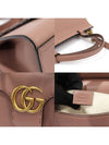 442622 Antique rose leather gold plated GG Marmont mini top handle 2WAY - GUCCI - BALAAN 7