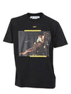 Diagonal Caravaggio Printing Short Sleeve T-Shirt Black - OFF WHITE - BALAAN 2