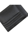 Logo Leather Card Wallet Black - MONTBLANC - BALAAN.