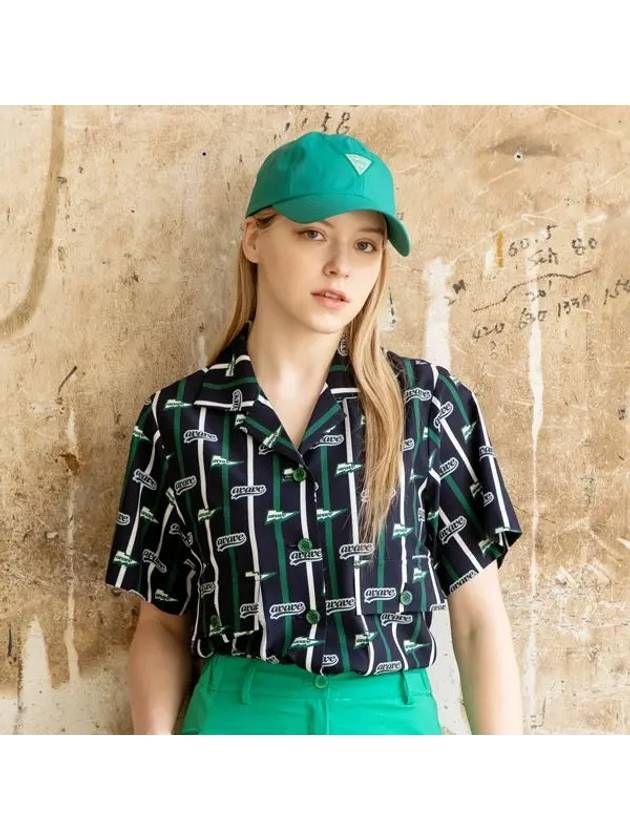 Golf Tennis Women s Button Up Pocket T Shirt Navy - AVAVE - BALAAN 1