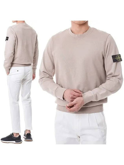 Wappen Patch Crew Neck Sweatshirt Beige - STONE ISLAND - BALAAN 2