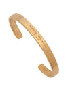 Engraved Logo Cuff Bracelet Gold - MAISON MARGIELA - BALAAN 1