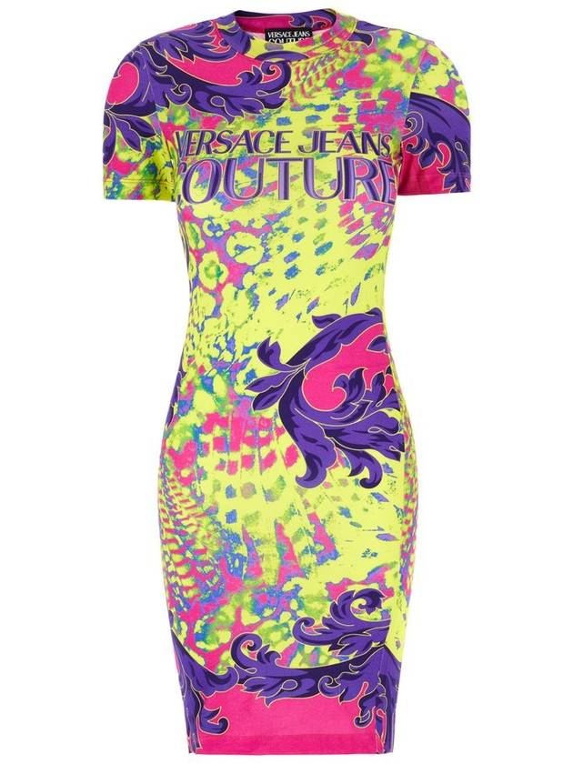 Versace Jeans Couture Dress With Print - VERSACE - BALAAN 1