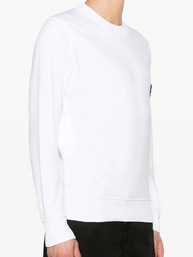 Wappen Patch Garment Dyed Sweatshirt White - STONE ISLAND - BALAAN 4