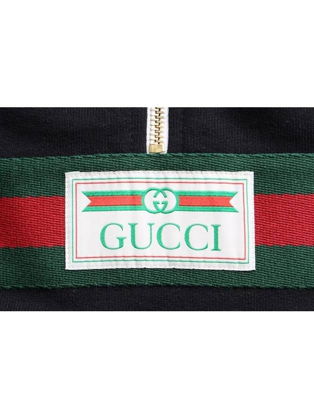 Logo Web Hooded Sweatshirt S - GUCCI - BALAAN 7