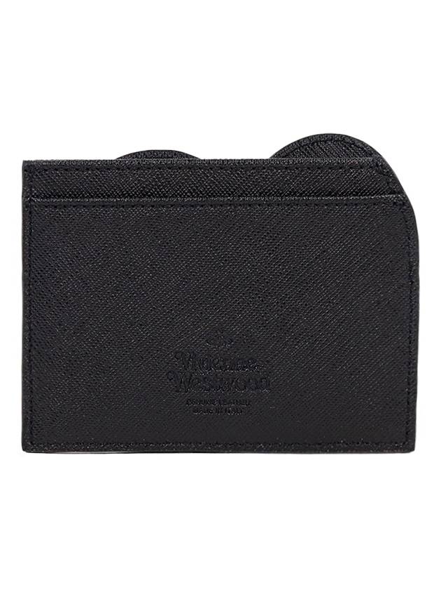 Debbie Logo Heart Card Wallet Black - VIVIENNE WESTWOOD - BALAAN 3