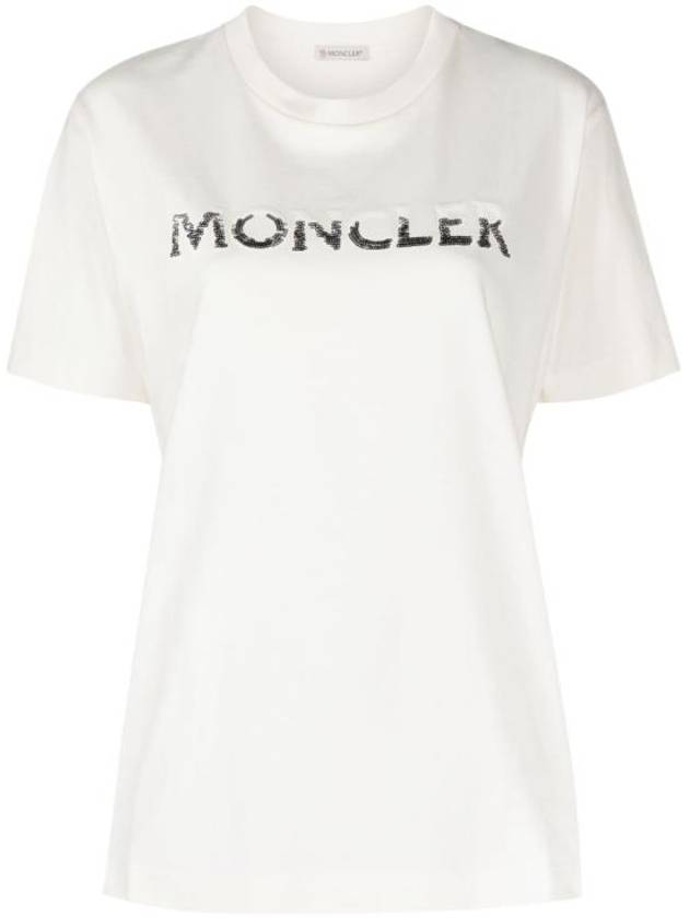 Short Sleeve T Shirt 8C00028 829HP 034 White - MONCLER - BALAAN 1