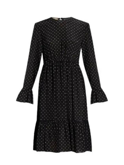 Polka Dot GG Silk Midi Dress Black - GUCCI - BALAAN 2