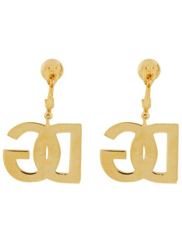 DG logo drop earrings gold - DOLCE&GABBANA - BALAAN 4