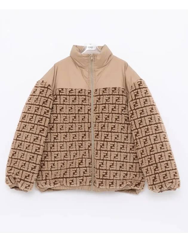 Kids Casual Jacket JUA177AOCDF1EPI Beige - FENDI - BALAAN 3