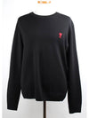 Small heart logo wool knit M - AMI - BALAAN 1