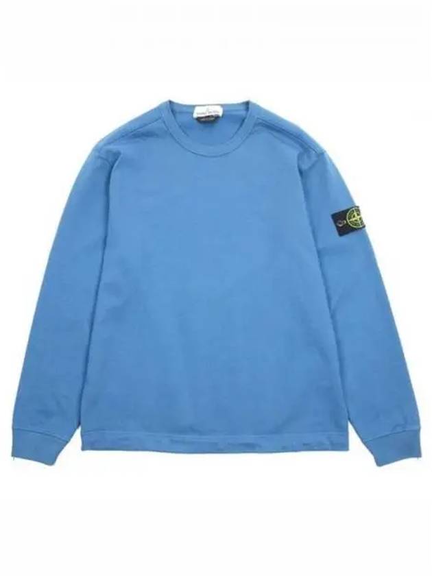 Wappen Patch Crewneck Sweatshirt Blue - STONE ISLAND - BALAAN 2