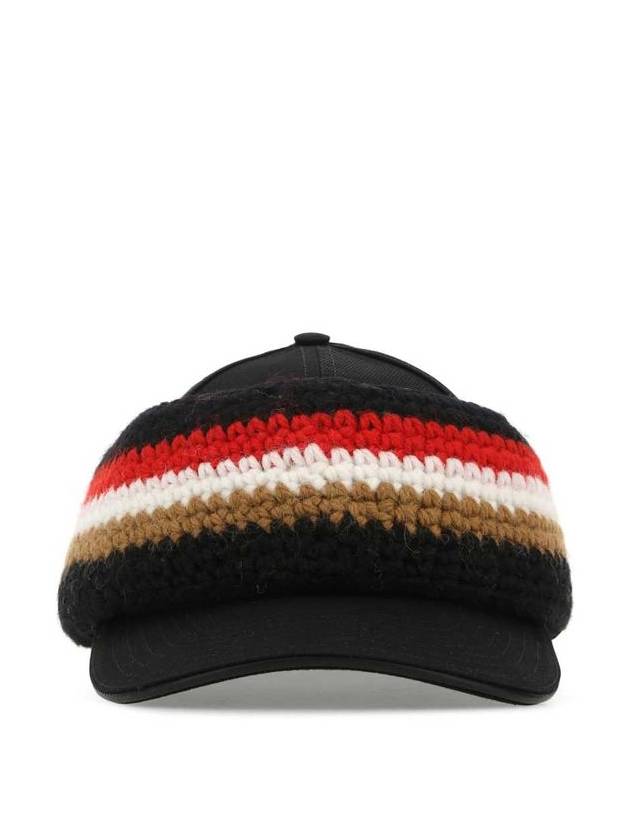 Knit Hairband Ball Cap Black - BURBERRY - BALAAN 2