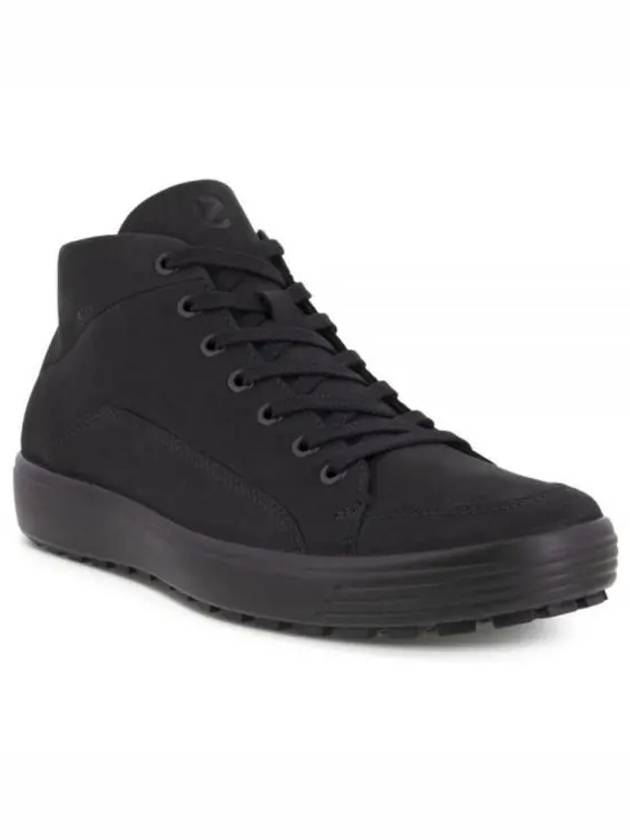 Men's Soft 7 Tred High-Top Sneakers Black - ECCO - BALAAN 2