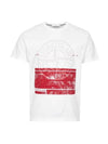 Block Logo Printing Short Sleeve T-Shirt White - STONE ISLAND - BALAAN 2