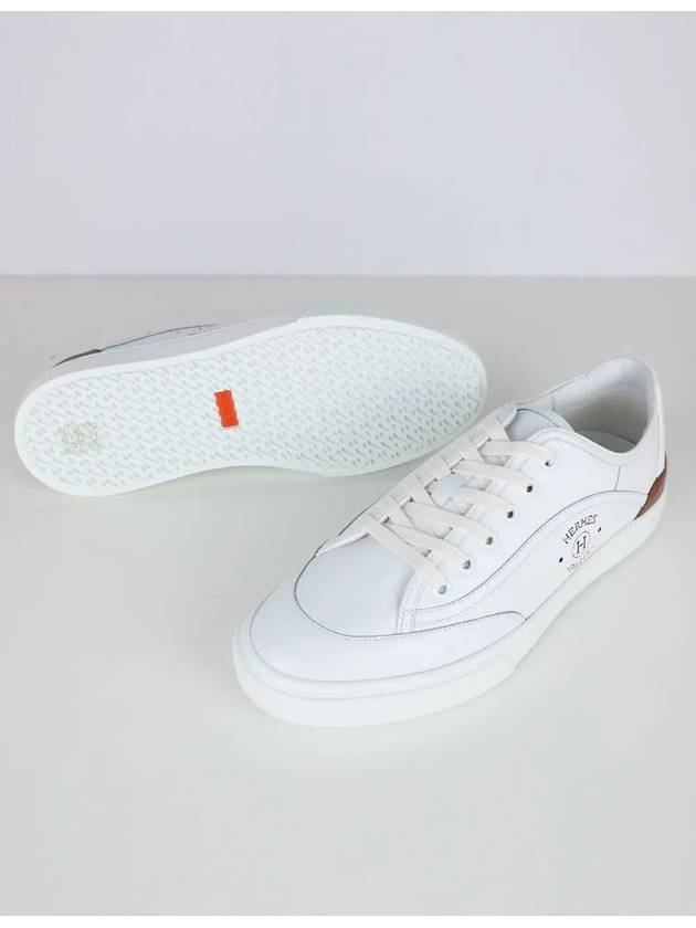 Get Leather Low Top Sneakers White - HERMES - BALAAN 5