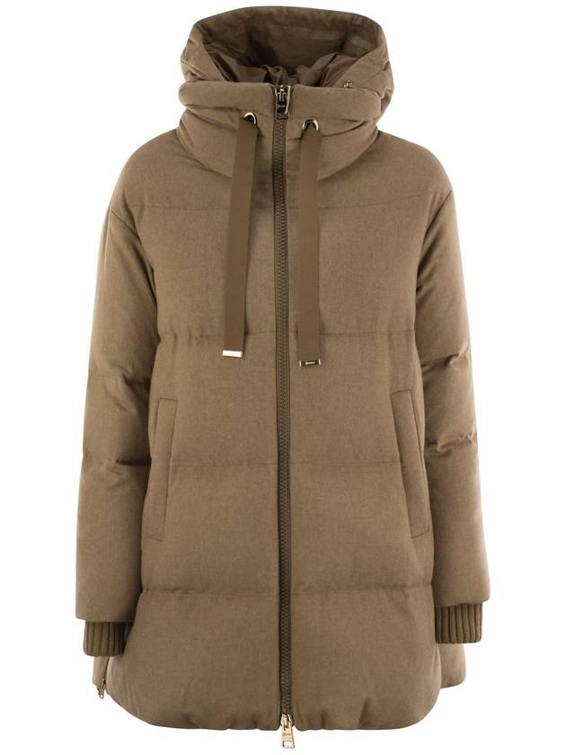 Silk and cashmere down jacket - HERNO - BALAAN 1