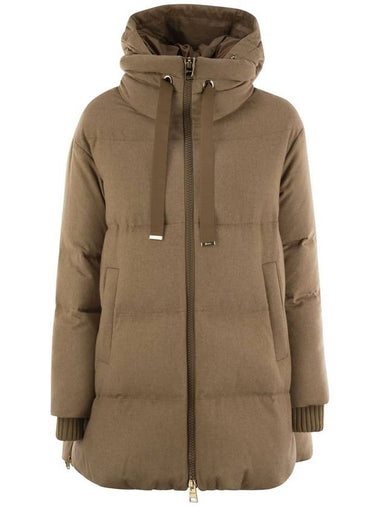 Silk and cashmere down jacket - HERNO - BALAAN 1