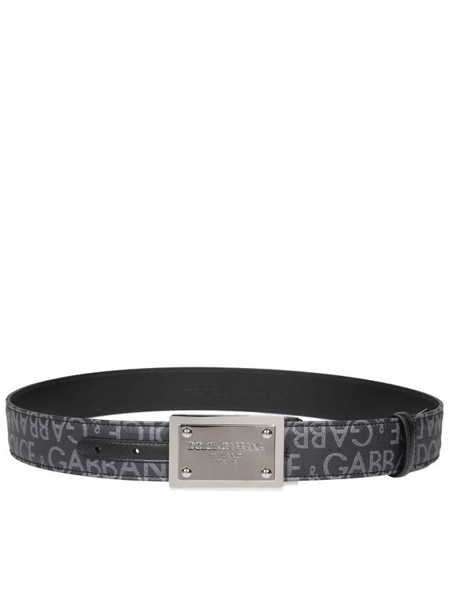 leather belt BC4824AJ705 8B956 GRAY - DOLCE&GABBANA - BALAAN 3