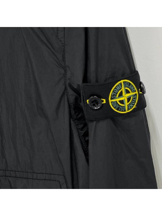 Kids Compass Badge Zip Up Jacket Black - STONE ISLAND - BALAAN 6