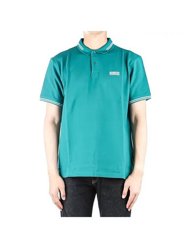 Men's Logo Short Sleeve Polo Shirt Green - BARBOUR - BALAAN 1