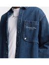 Denim Pocket Long Sleeve Shirt Blue - DIOR - BALAAN 5