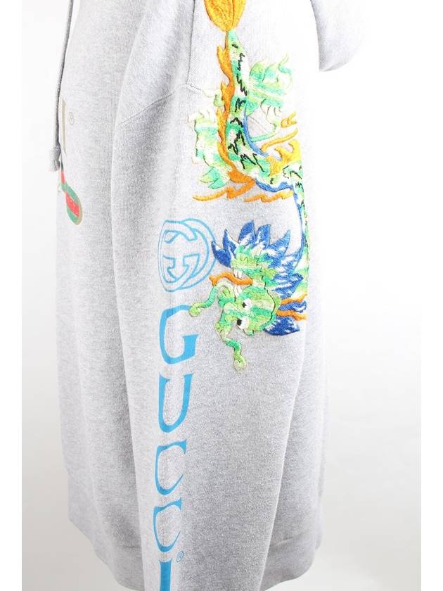 Dragon embroidery hooded sweatshirt M - GUCCI - BALAAN 5