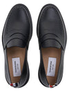 Pebble Grain Rubber Sole Penny Loafer Black - THOM BROWNE - BALAAN 7