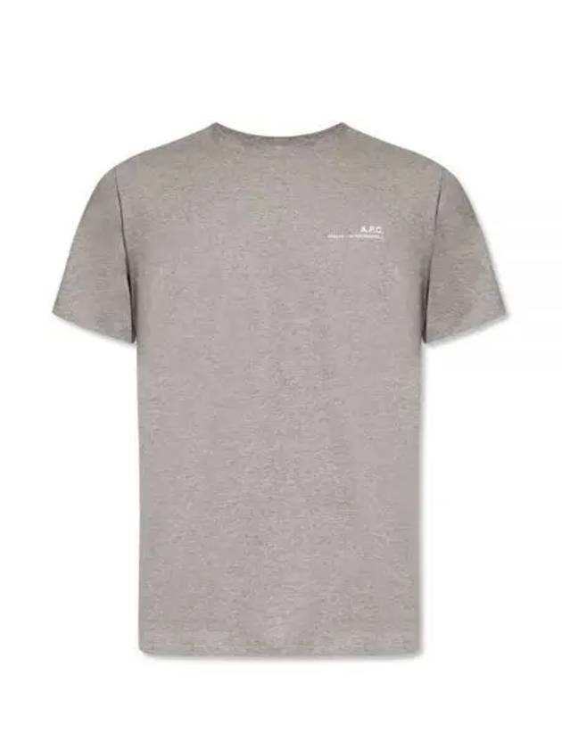 Men's Item Logo Short Sleeve T-Shirt Grey - A.P.C. - BALAAN 2