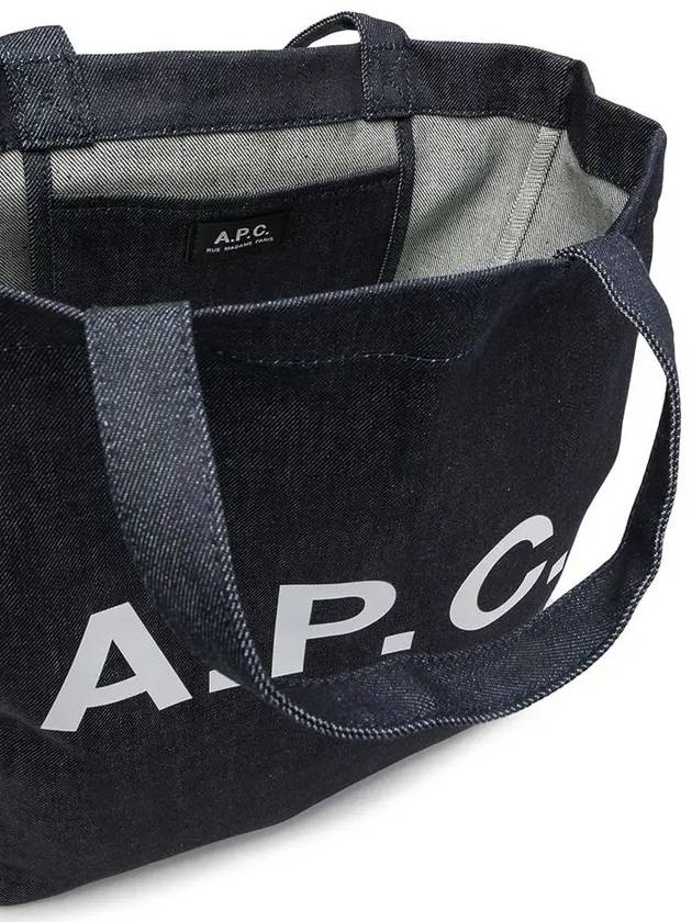 Eco Lou Logo Tote Bag Navy - A.P.C. - BALAAN 5