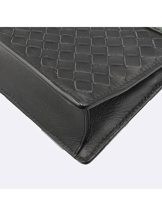 361908 Python leather black intrecciato clutch and pouch - BOTTEGA VENETA - BALAAN 4