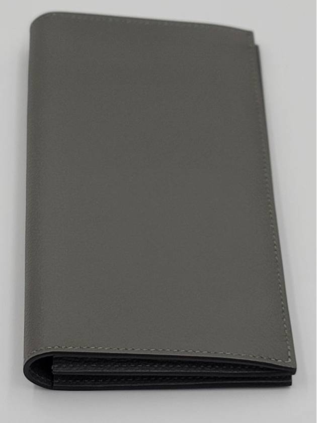 Citizen Twill Long Wallet Grey - HERMES - BALAAN 6