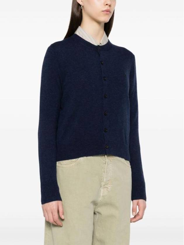 Yak Wool Fitted Fit Cardigan Navy - ACNE STUDIOS - BALAAN 4