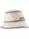 Halena Embroidery Logo Bucket Hat Ivory - ISABEL MARANT - BALAAN 2