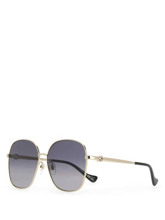 Eyewear Low Nose Bridge Fit Sunglasses Gold Grey - GUCCI - BALAAN 2